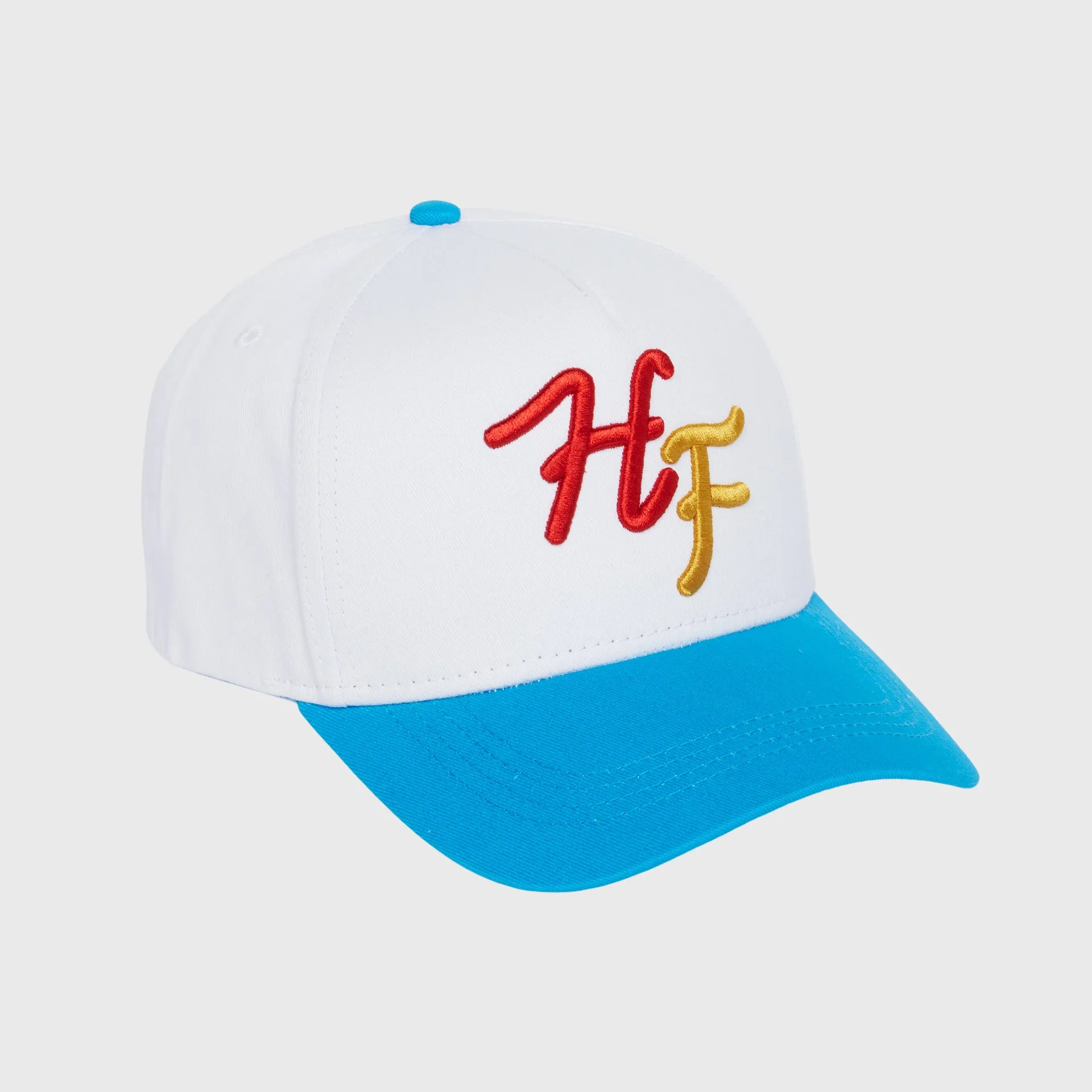 Initial Snapback White and Blue