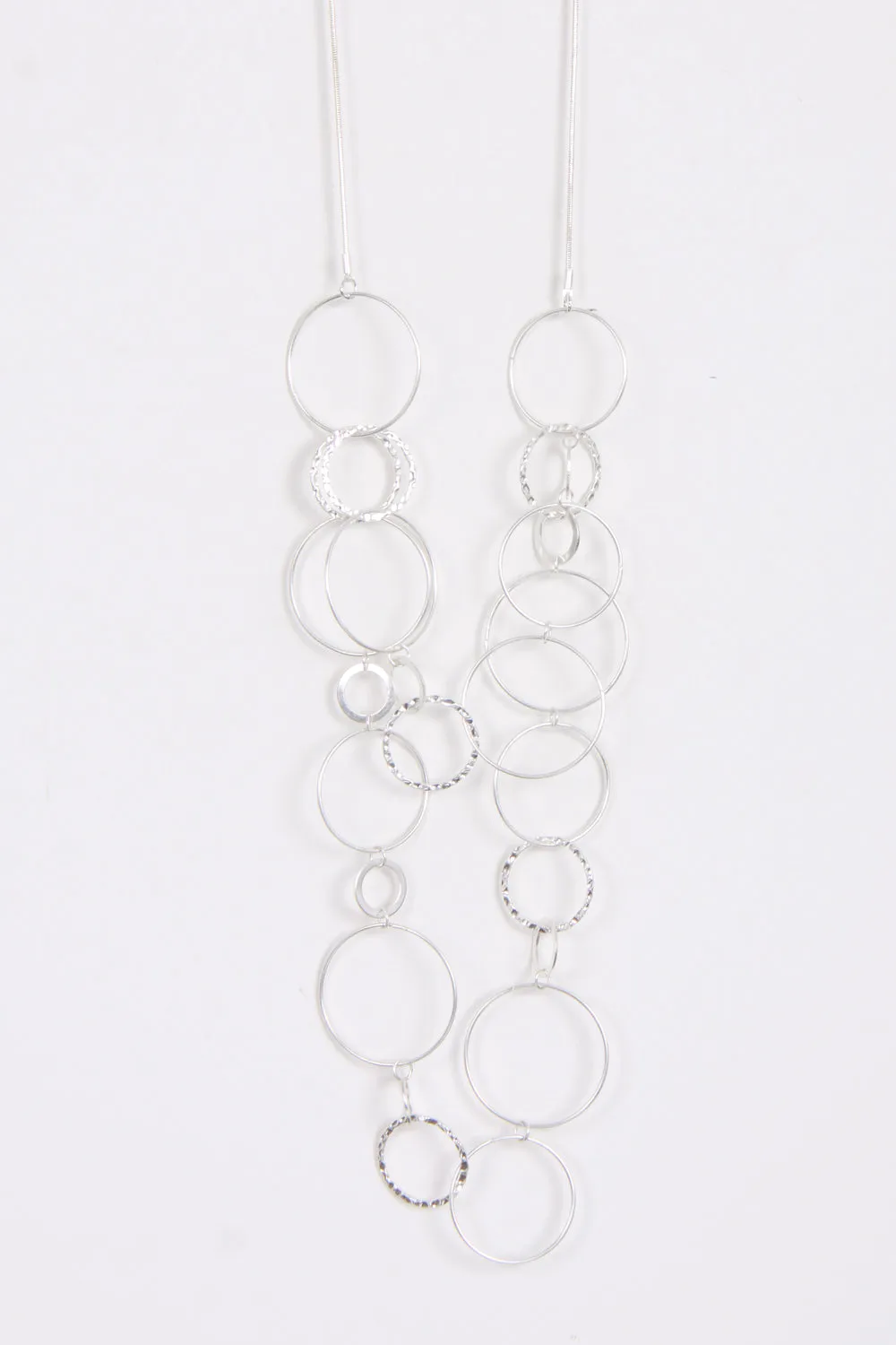 Lagenlook Link Circle Long Necklace