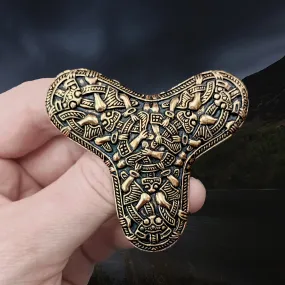 Large Bronze Viking Trefoil Brooch from Oseberg