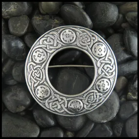 Large Round Celtic Brooch