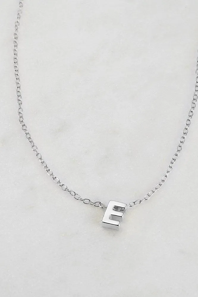 Letter Necklace E