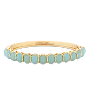 Lillian Bangle Bracelet in Aqua