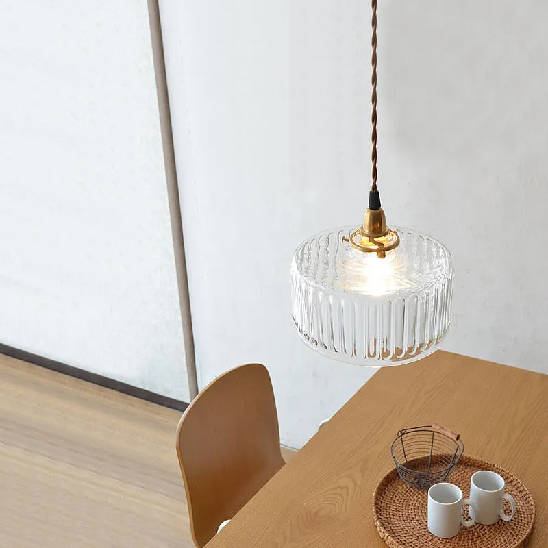 Lottelumn Retro Glass Jar Pendant Lamp