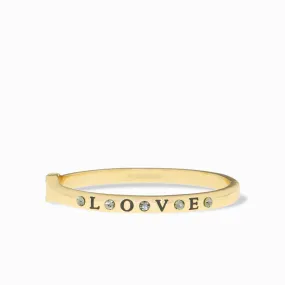 love metal hinge bangle