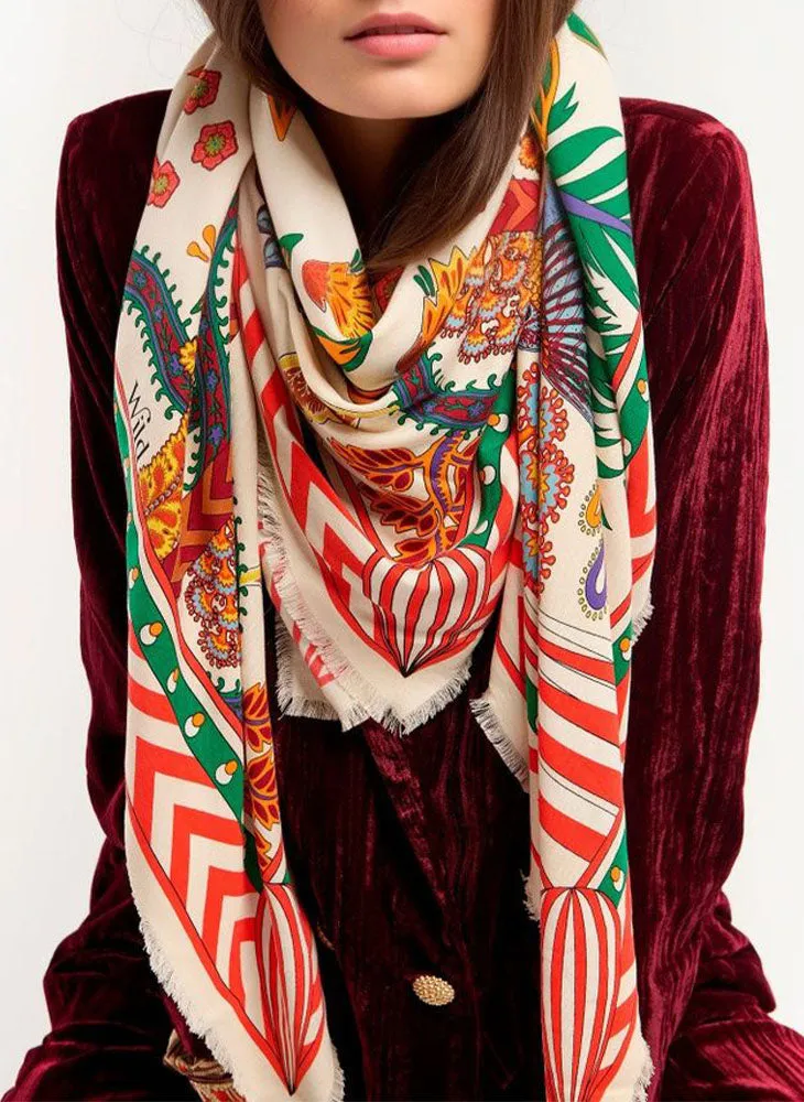 Magic India Large Scarf