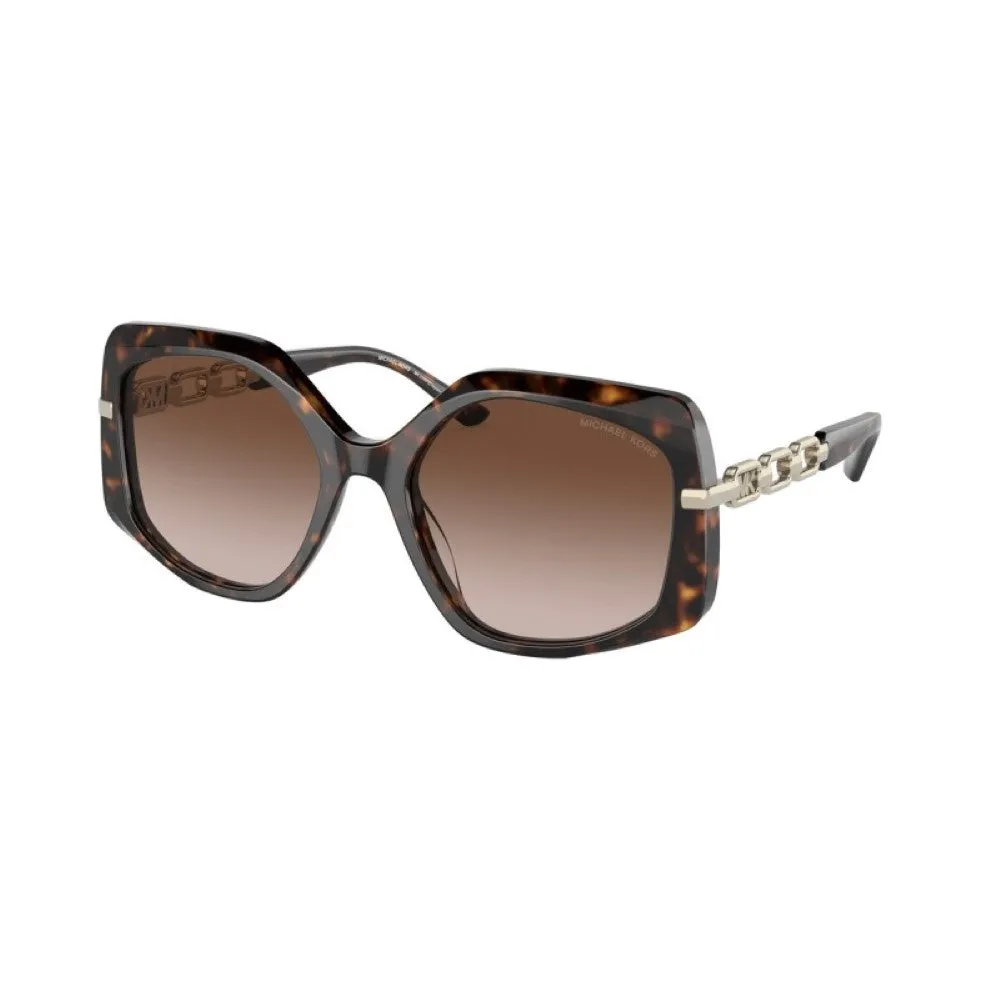 Michael Kors Cheyenne Non-Polarized Sunglasses - Dark Tortoise/Brown Gradient