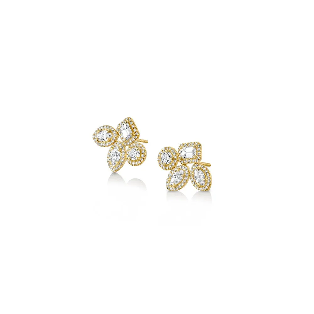 Michael M Montage Cluster Stud Earrings ER404