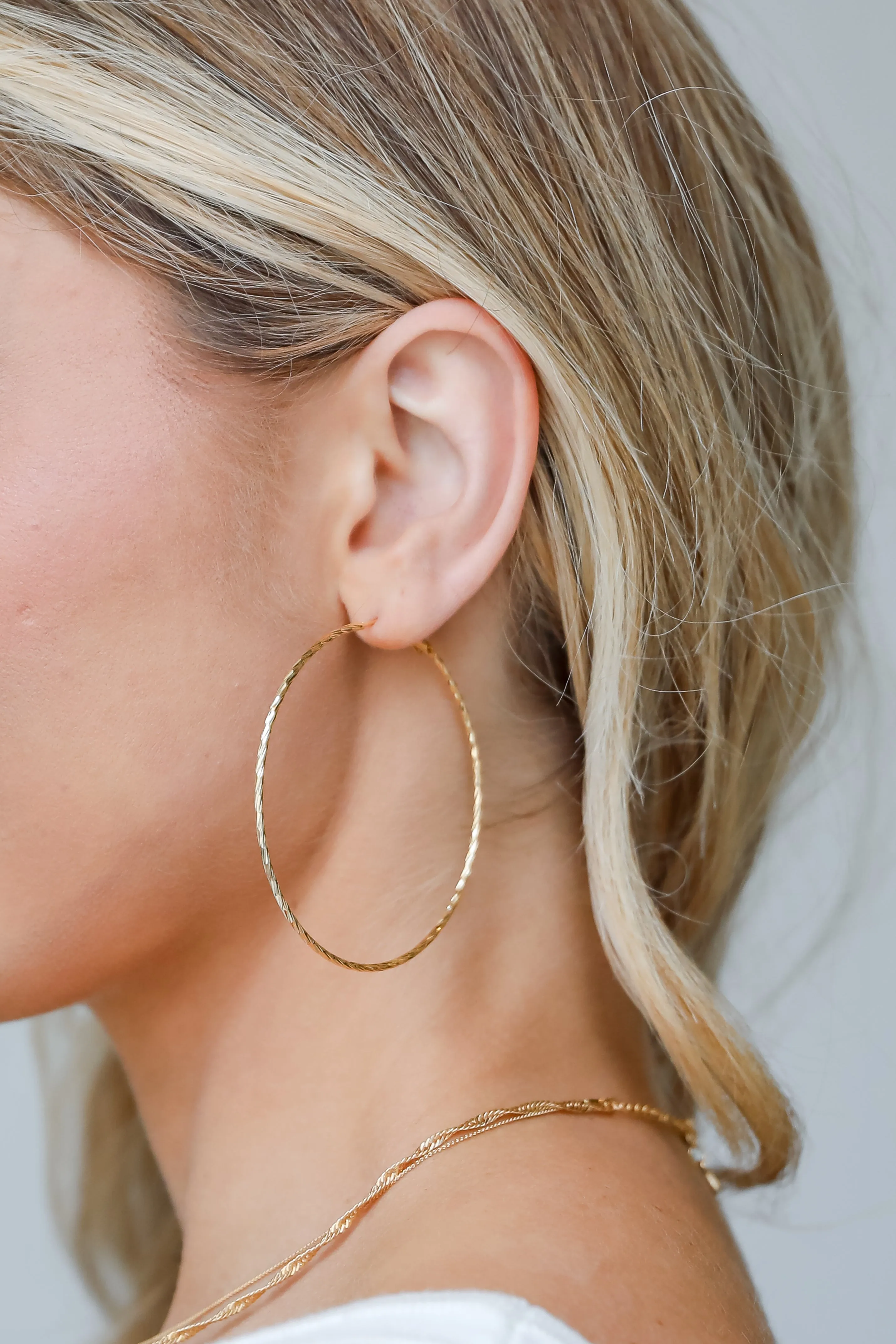 Michelle Gold Hoop Earrings