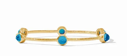 Milano Luxe Bangle - Iridescent London Blue - Small