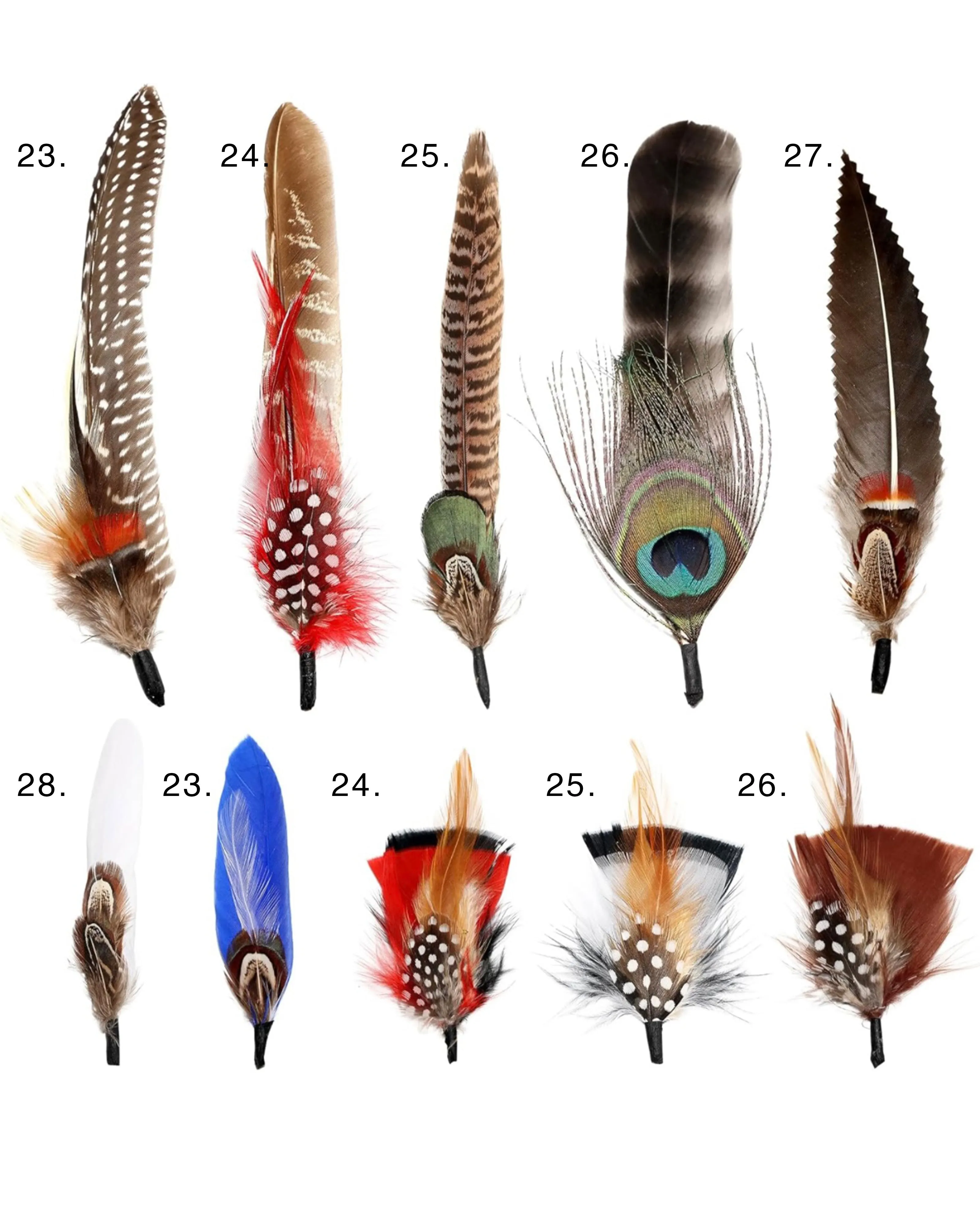 Multiple Feather Hat Accessory