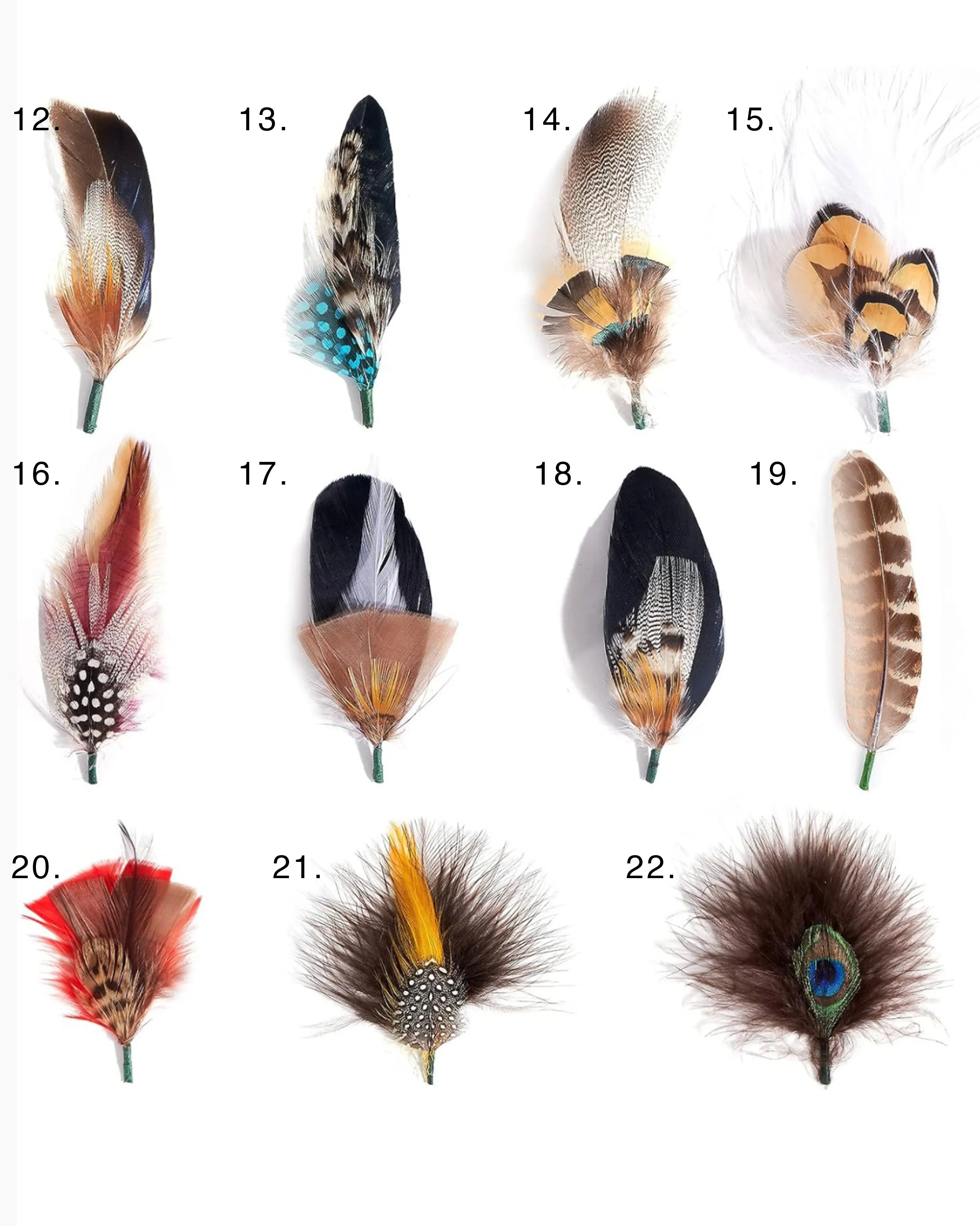 Multiple Feather Hat Accessory