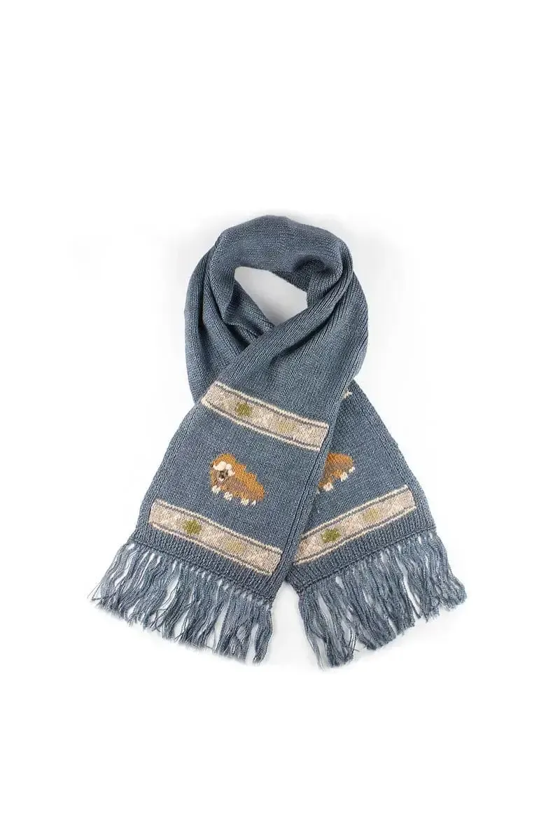 Muskox Kids Scarf Bison, Merino & Silk