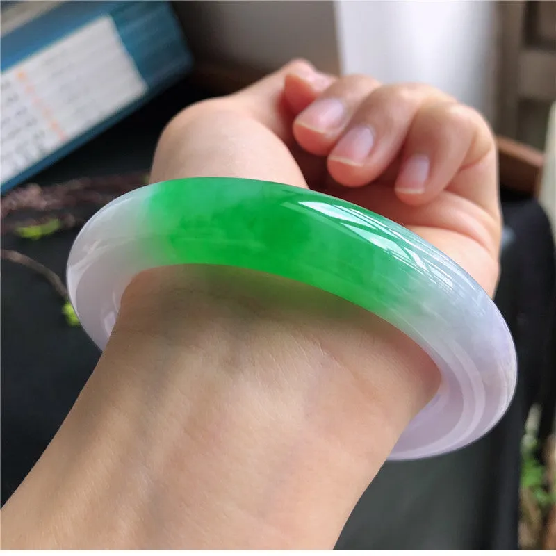 Natural Jade Bangle Jadeite Bangle Internal Diameter 58.7mm B8032926