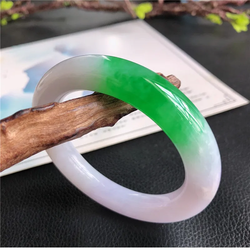 Natural Jade Bangle Jadeite Bangle Internal Diameter 58.7mm B8032926