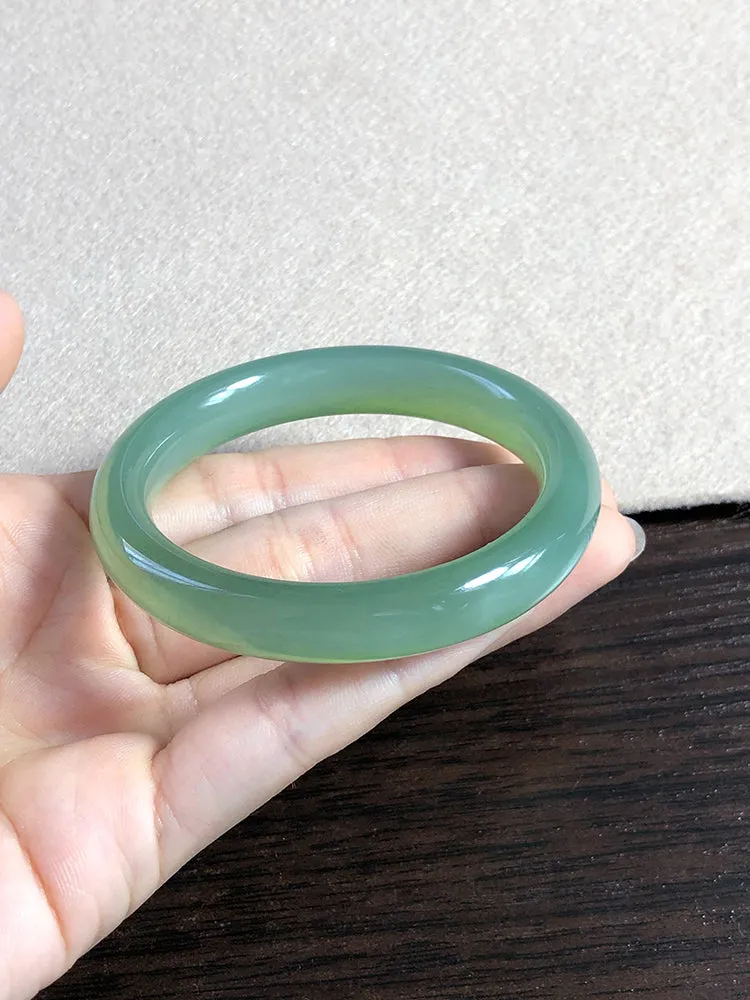 Natural Jade Bangle Nephrite Bangle Internal Diameter 54.1mm NBE020