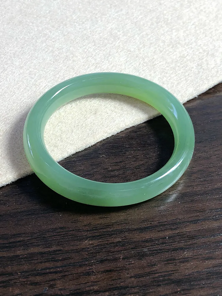 Natural Jade Bangle Nephrite Bangle Internal Diameter 54.1mm NBE020