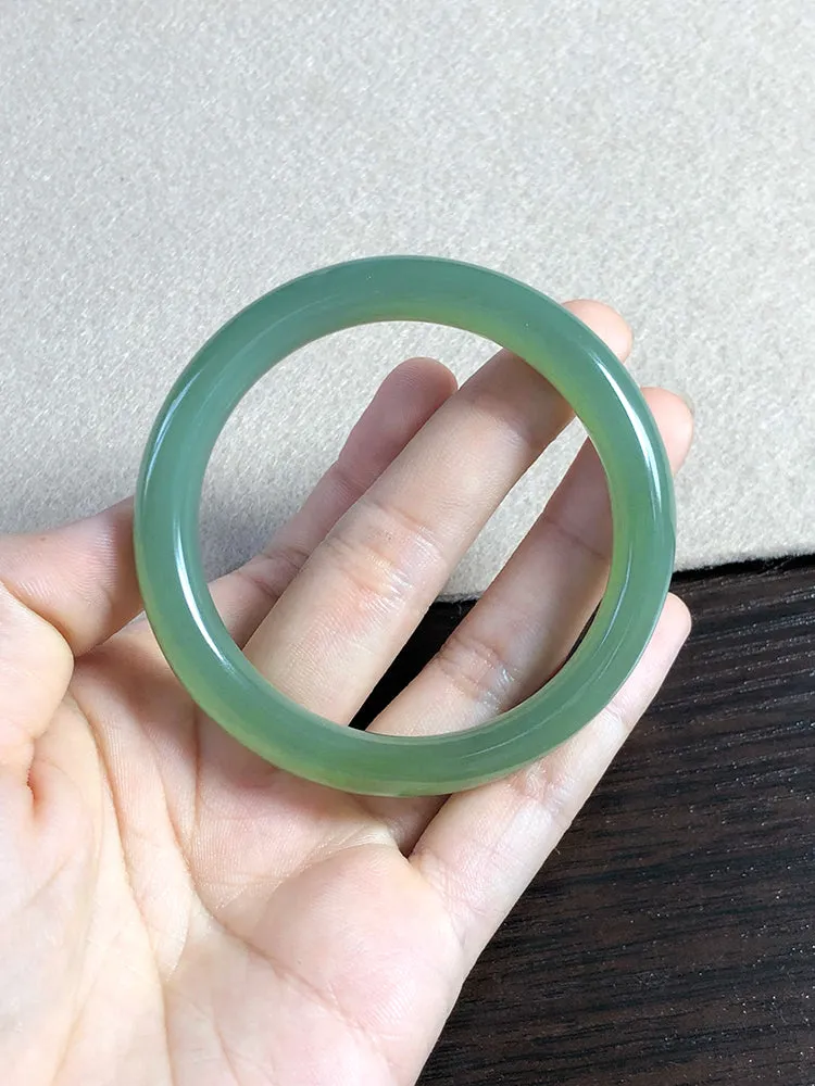 Natural Jade Bangle Nephrite Bangle Internal Diameter 54.1mm NBE020