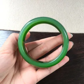 Natural Jade Bangle Nephrite Bangle Internal Diameter 56.1mm NBE050