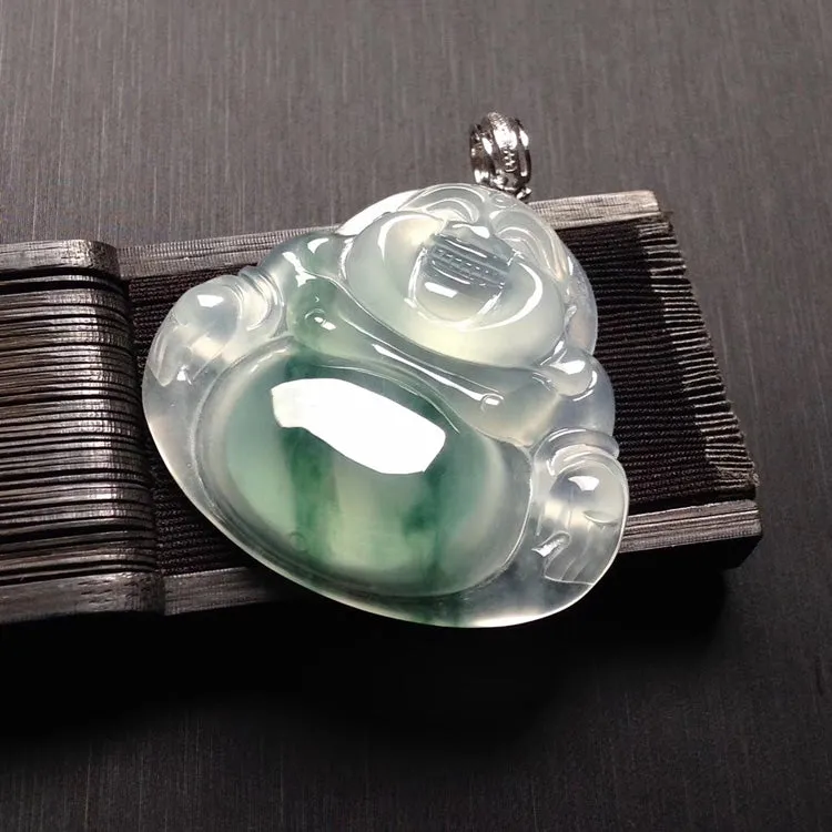 Natural Jade Pendant Jadeite Buddha Pendant PT419