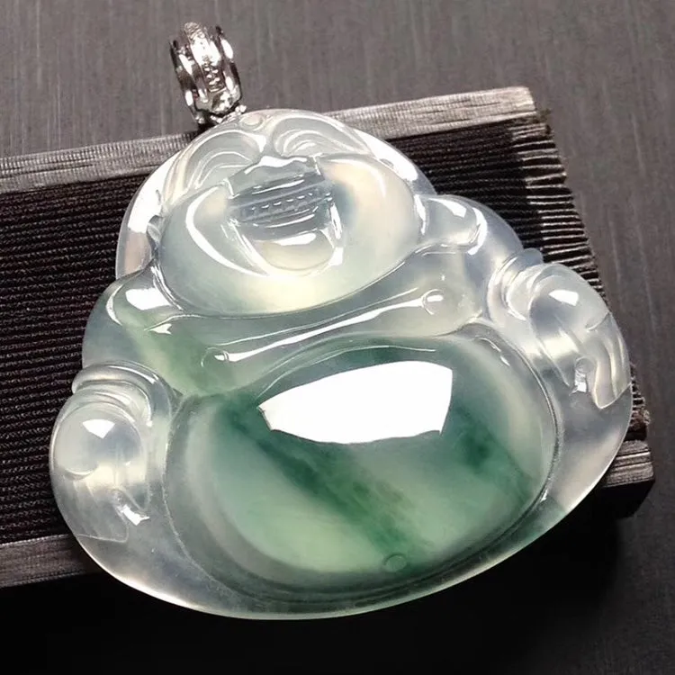 Natural Jade Pendant Jadeite Buddha Pendant PT419