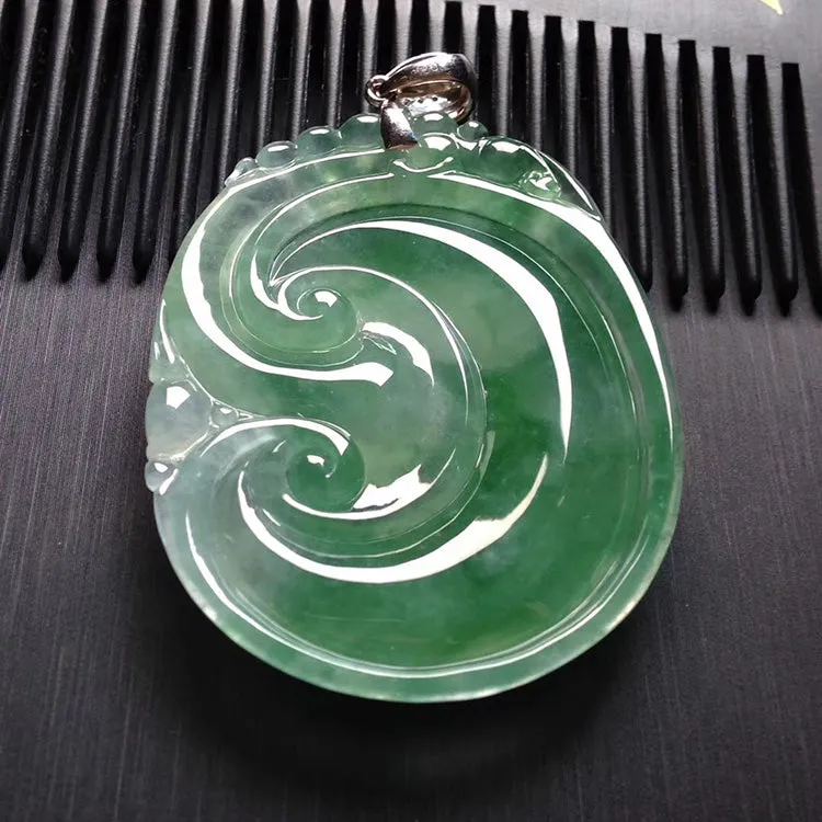 Natural Jade Pendant Jadeite Ruyi Pendant PT273