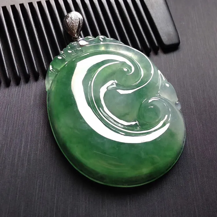 Natural Jade Pendant Jadeite Ruyi Pendant PT273