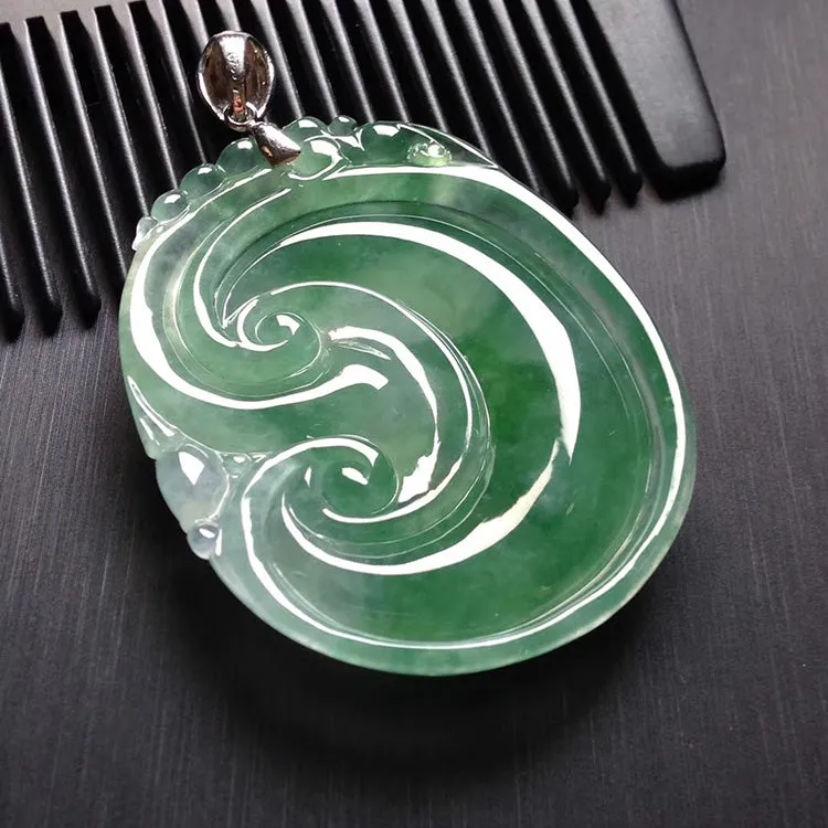 Natural Jade Pendant Jadeite Ruyi Pendant PT273