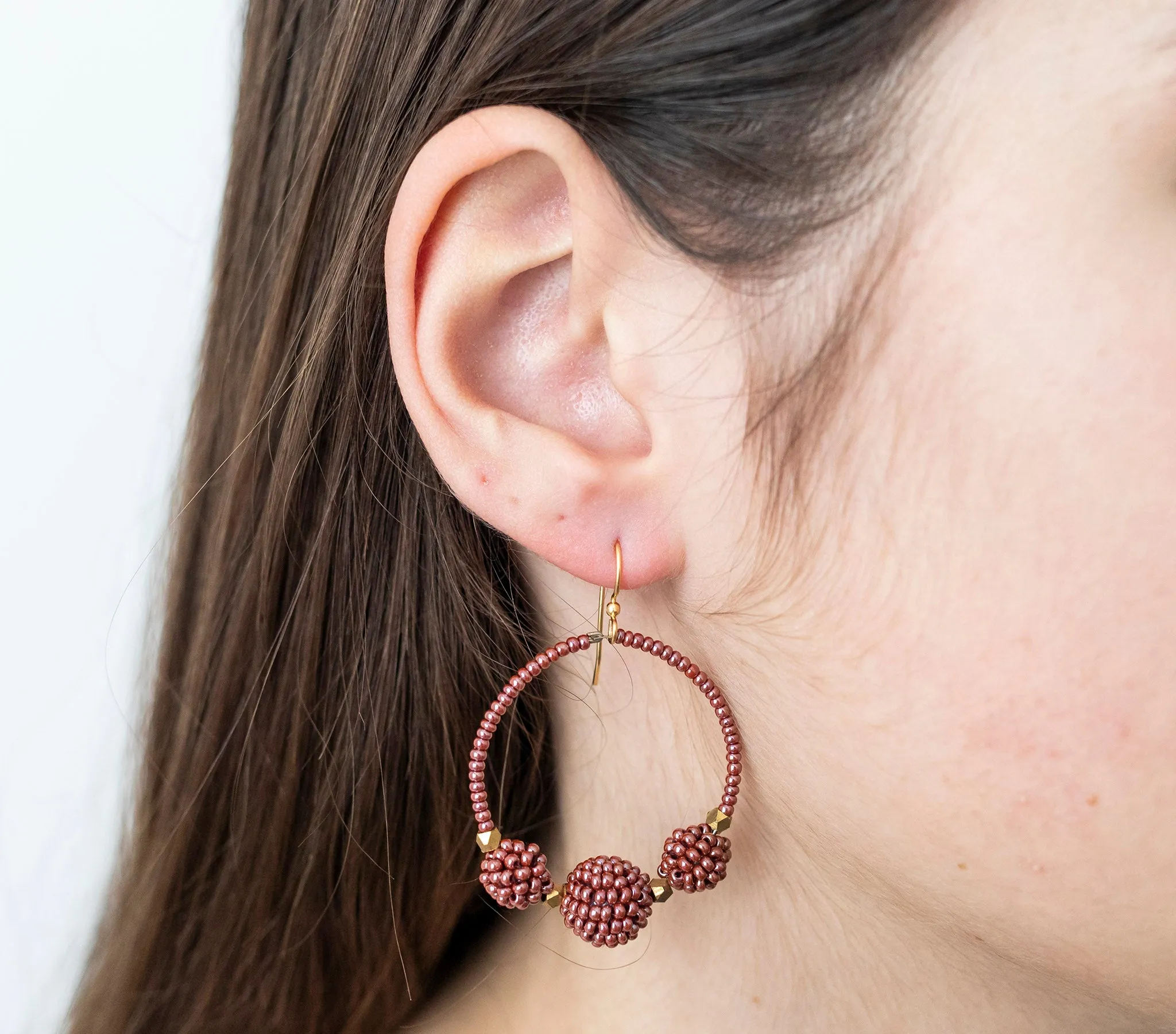 ***NEW*** <br>The Uptown Girl Hoops <br> Mulberry