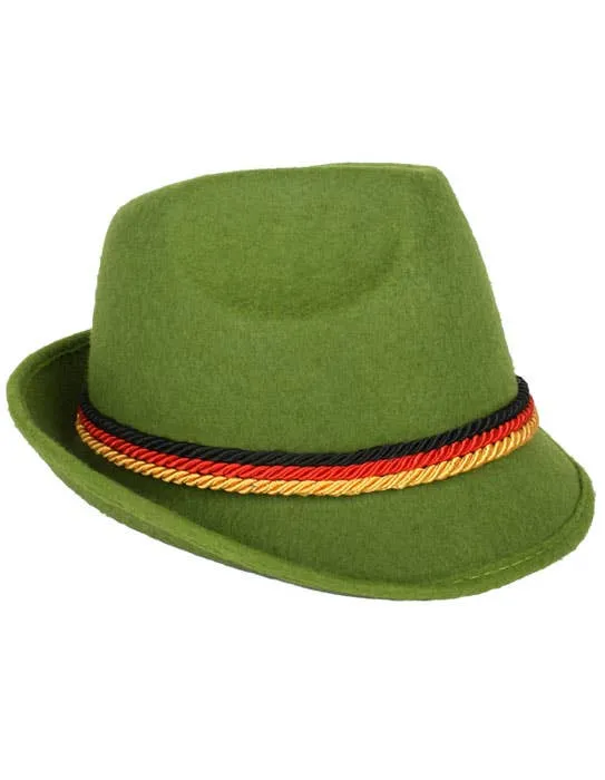 Oktoberfest Green German Costume Hat