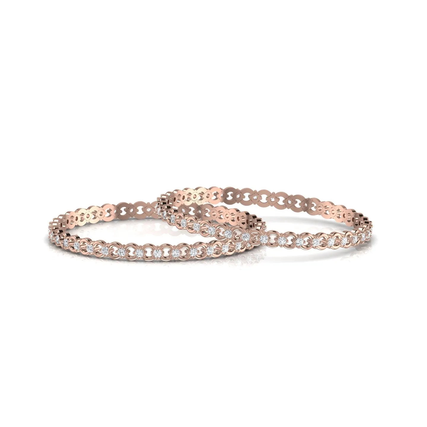 Opulence Silver Link Bangle