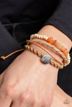 Paparazzi Bracelet ~ Treetop Trail Guide - Orange