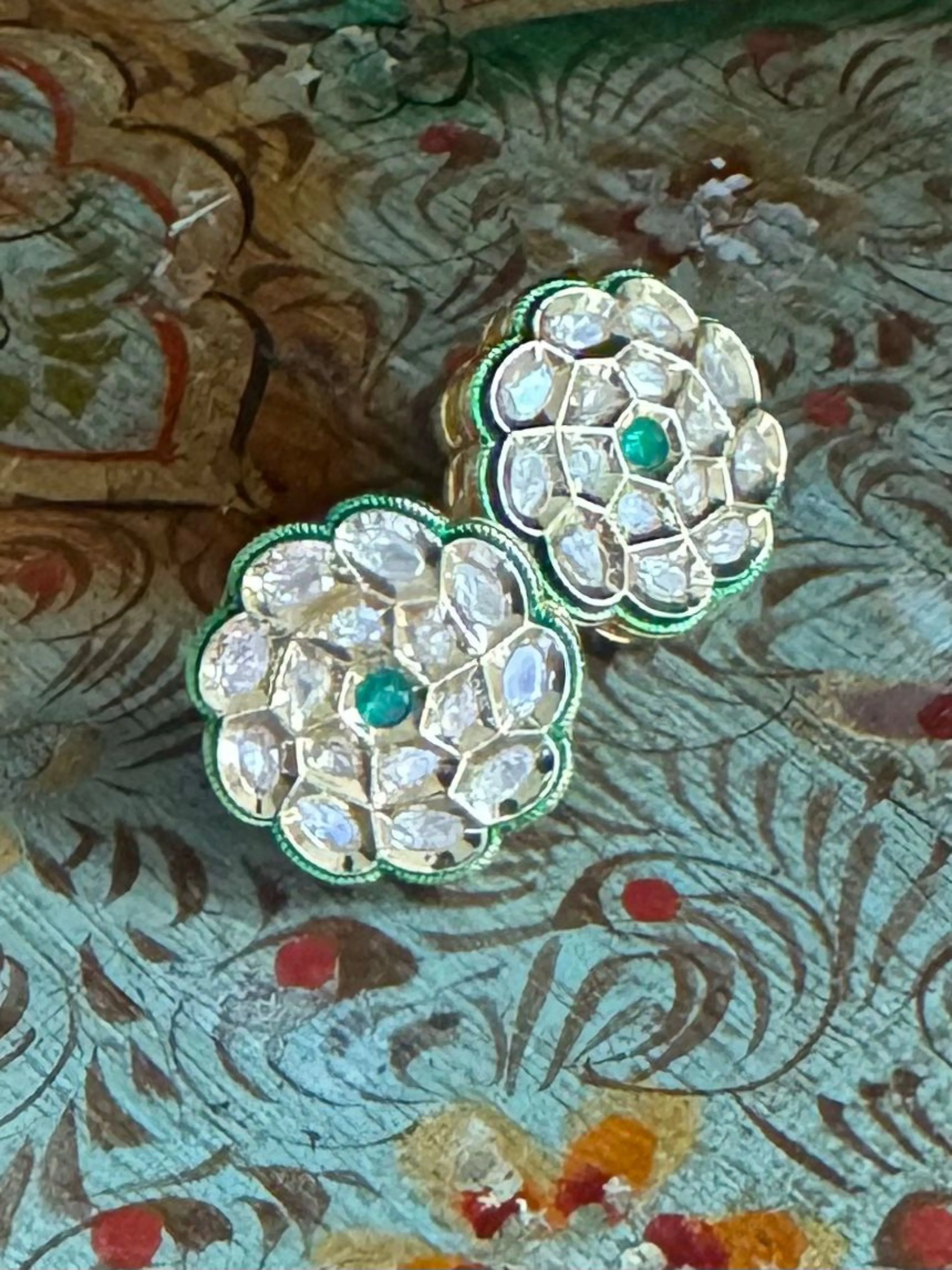 Paro - Polki Stud Earrings