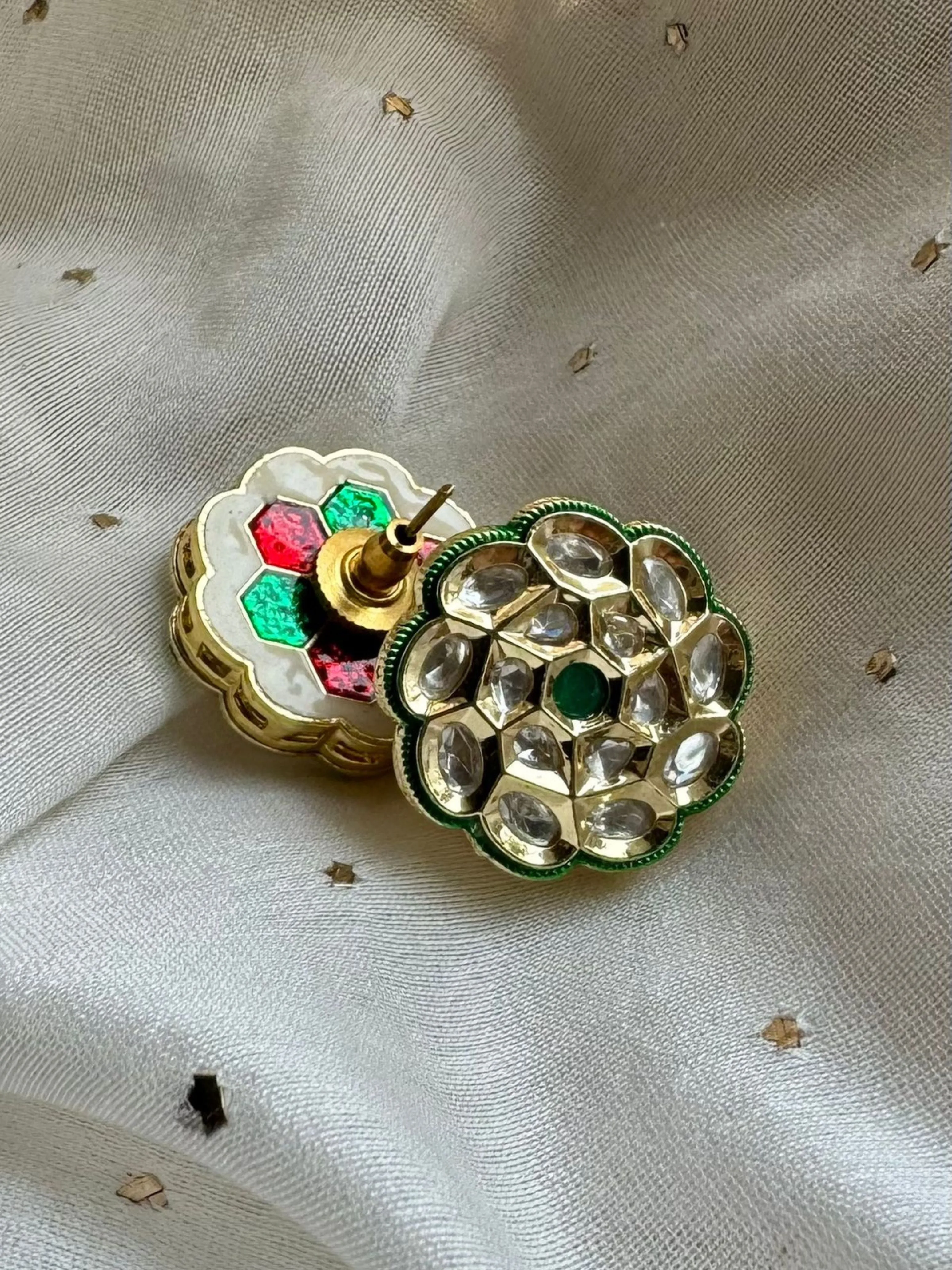 Paro - Polki Stud Earrings