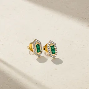 Pharaoh Emerald Stud Earrings