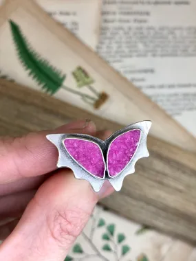 Pink Butterfly Ring