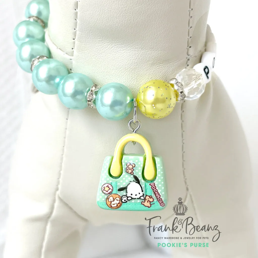 Pookies Purse Deluxe Pearl Dog Necklace Luxury Pet Jewelry