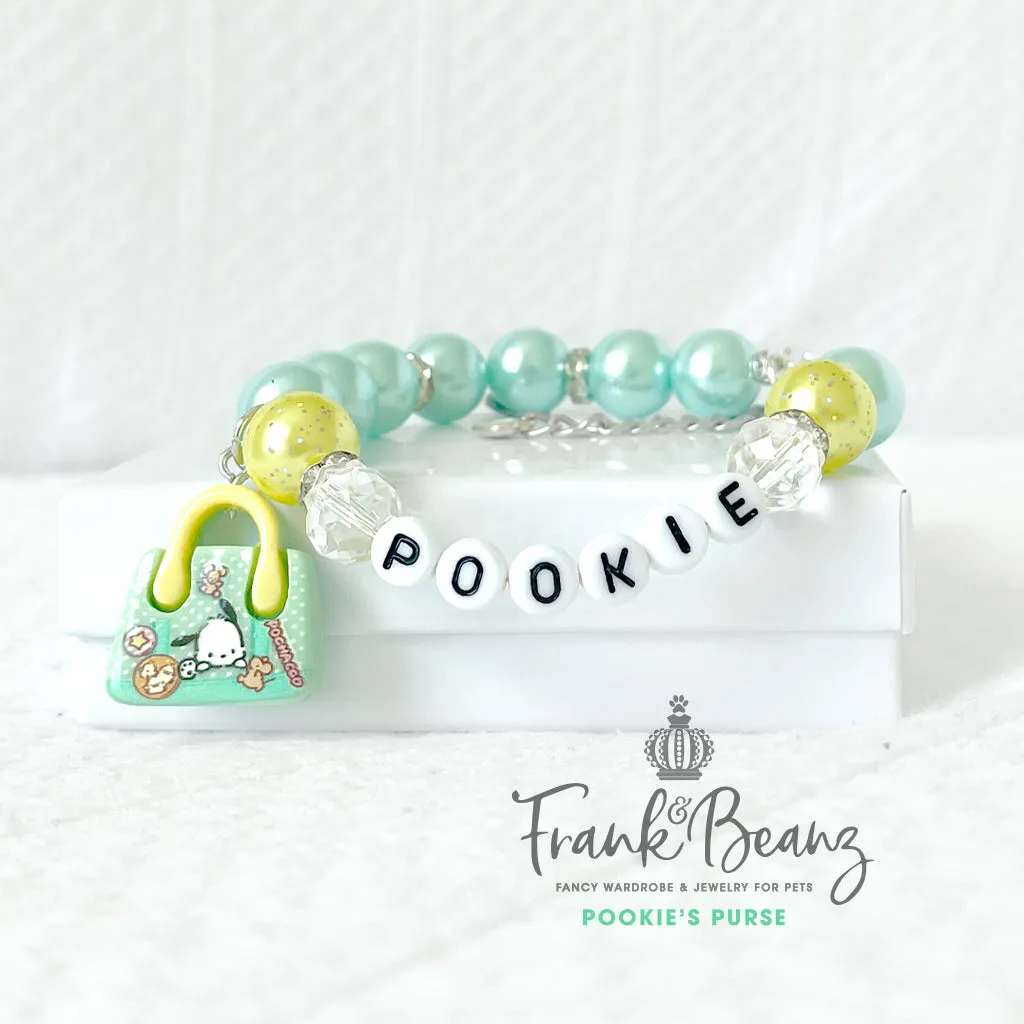 Pookies Purse Deluxe Pearl Dog Necklace Luxury Pet Jewelry