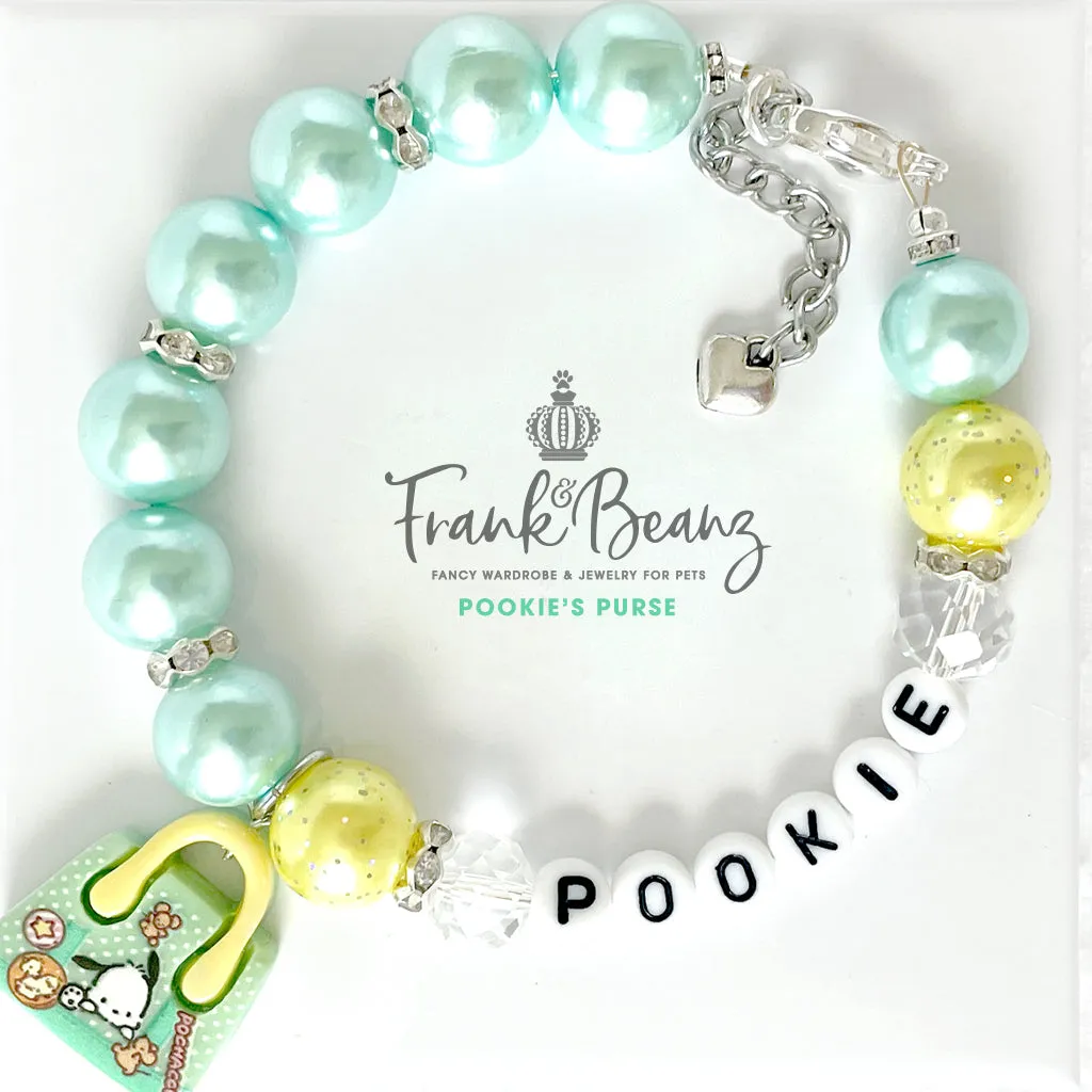 Pookies Purse Deluxe Pearl Dog Necklace Luxury Pet Jewelry