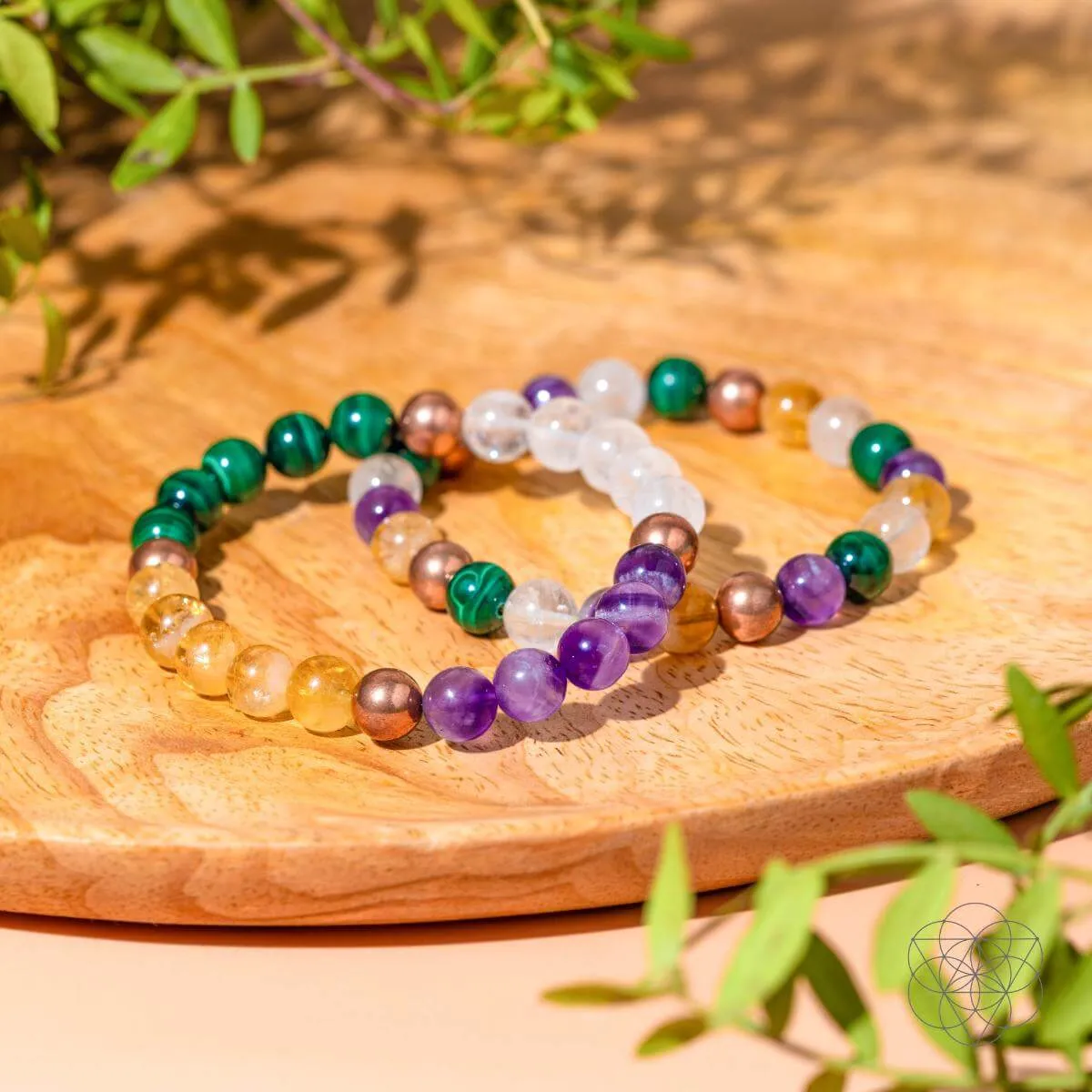 Powerhouse of Wealth Manifestation - Crystal Quartet Bracelet Set