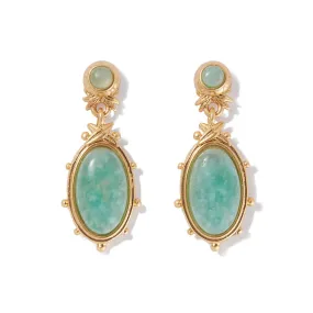 "Gilded Age" Jasper Earrings