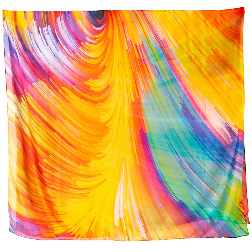 Rainbow Light Silk Scarf