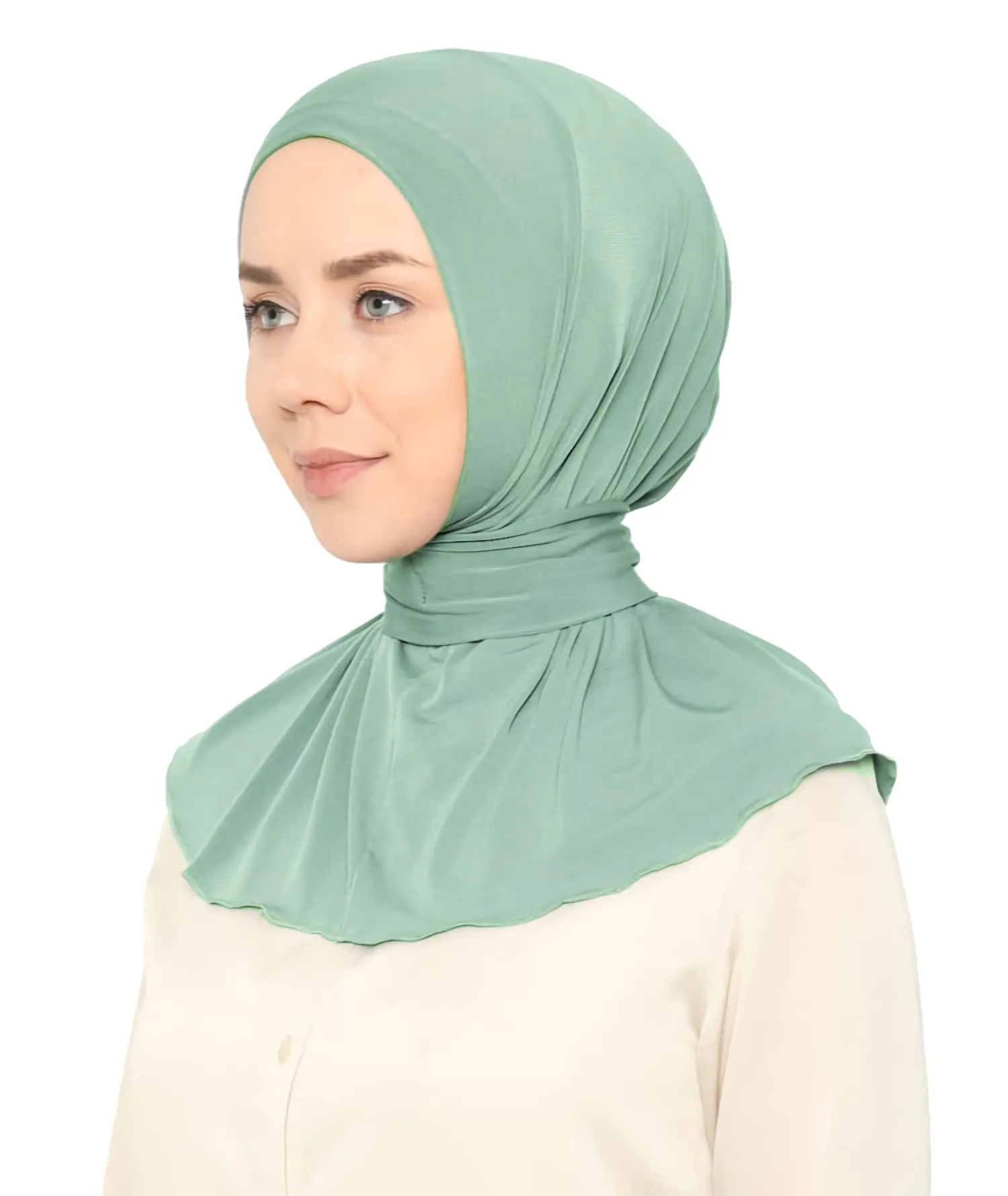 Ready To Go Instant Hijab for Ladies Girls Women With Tie Back Buttons Premium Quality Jersey Scarf