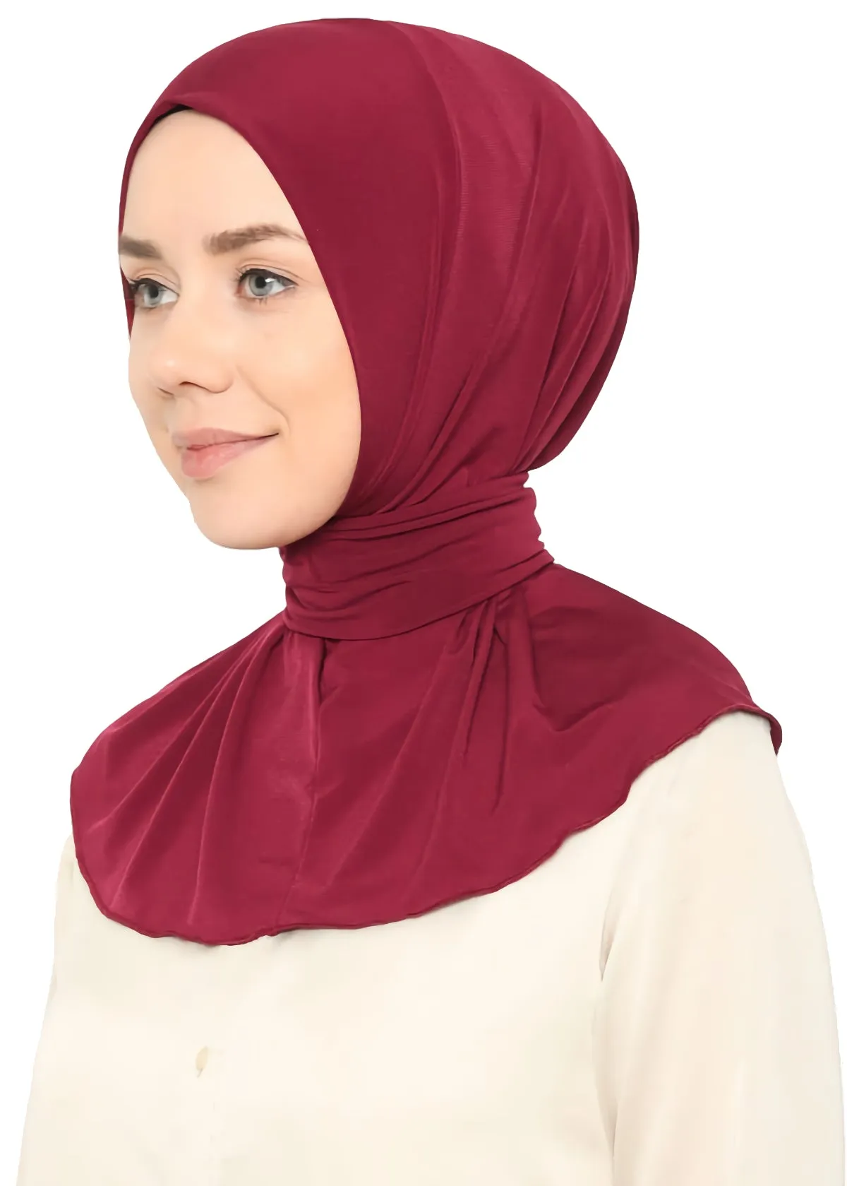 Ready To Go Instant Hijab for Ladies Girls Women With Tie Back Buttons Premium Quality Jersey Scarf