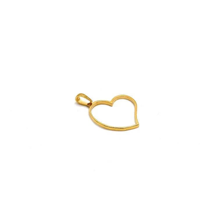 Real Gold Heart Design Pendant 0228 P 1943