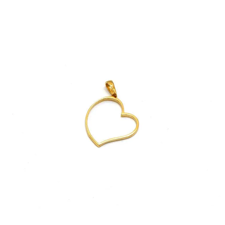 Real Gold Heart Design Pendant 0228 P 1943