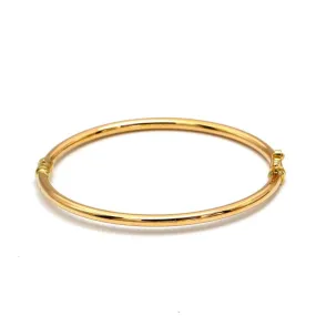 Real Gold Plain Calendar Pipe Bangle 1063 (SIZE 23) BA1489