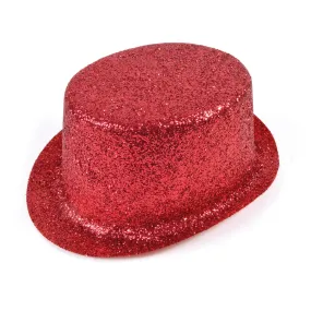 Red Glitter Topper Hat - Sparkle at Your Next Party