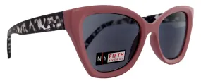 Rhodes, High-End Line Bifocal (Clear On Top) Reading Sunglasses for Women OR Non-Bifocal Readers Sunglasses (Pink Tortoiseshell) NY Fifth Avenue