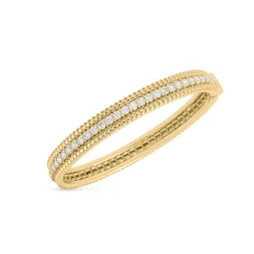 Roberto Coin 18k Yellow Gold Siena Diamond Bangle Bracelet - 2.15cttw