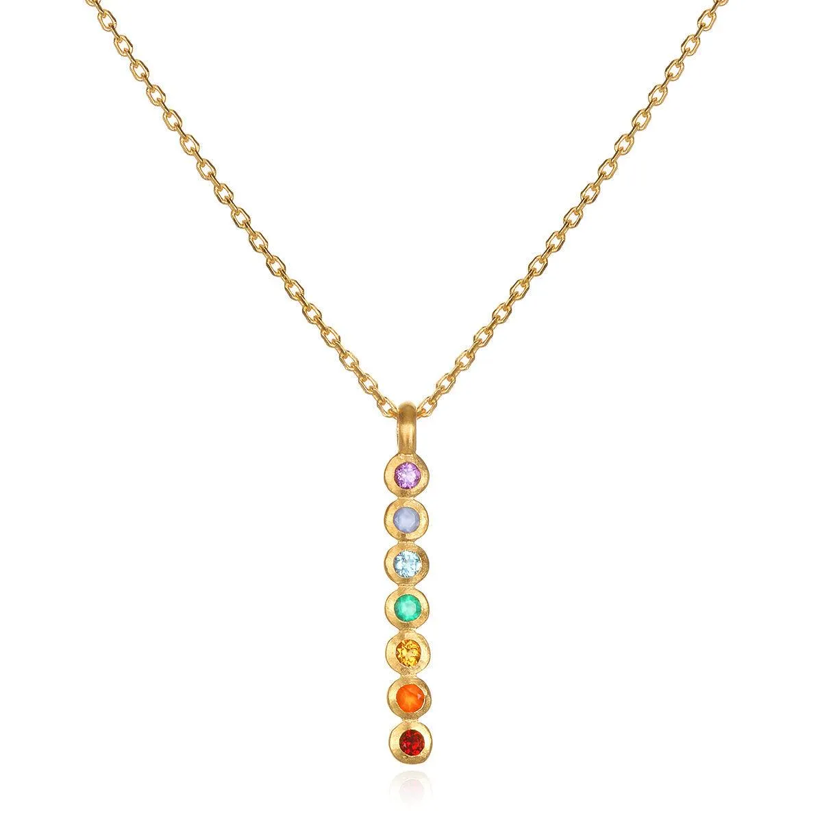 Satya Divine Alignment Multi Gemstone Chakra Necklace